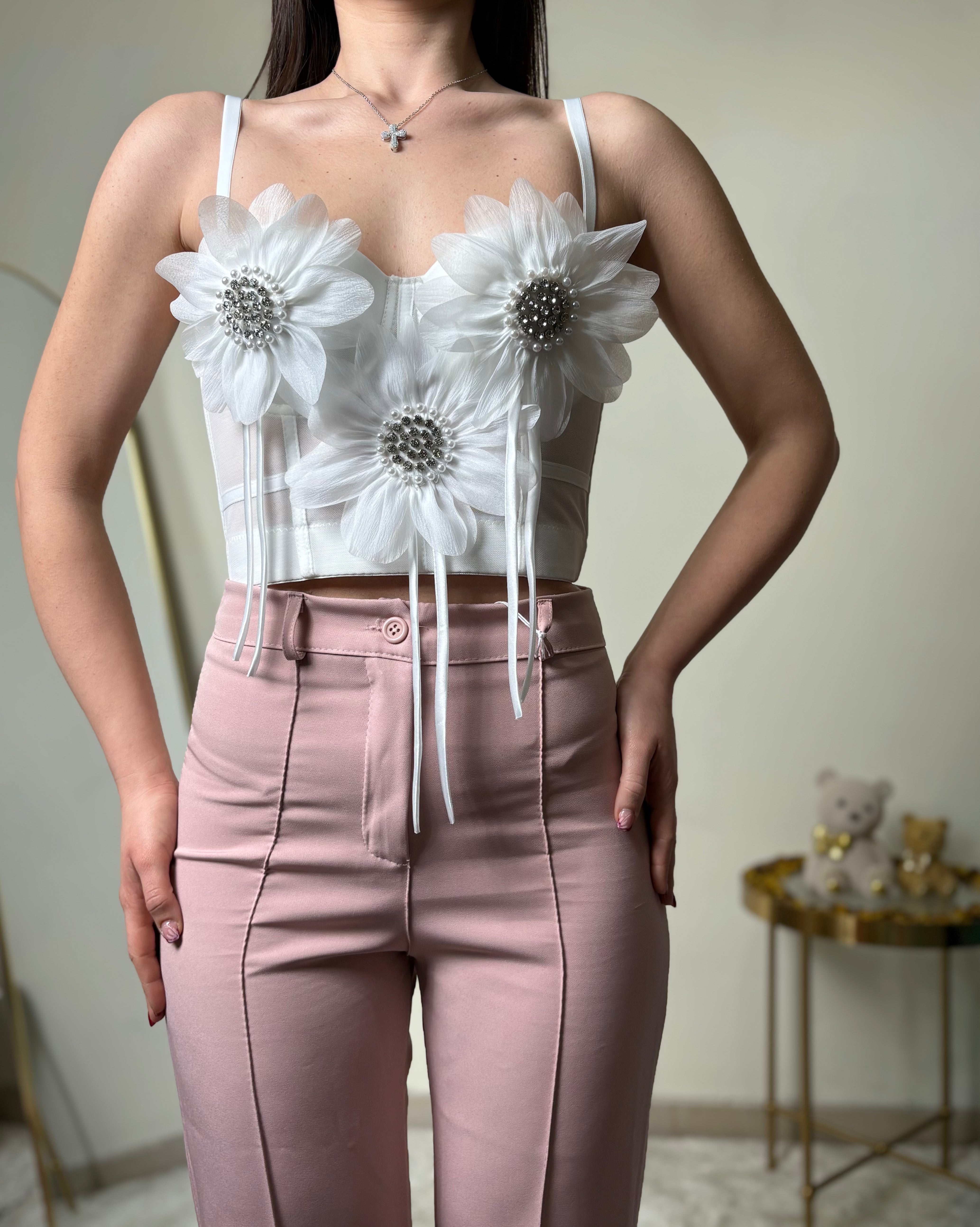 Corpetto “Fiore gioiello”