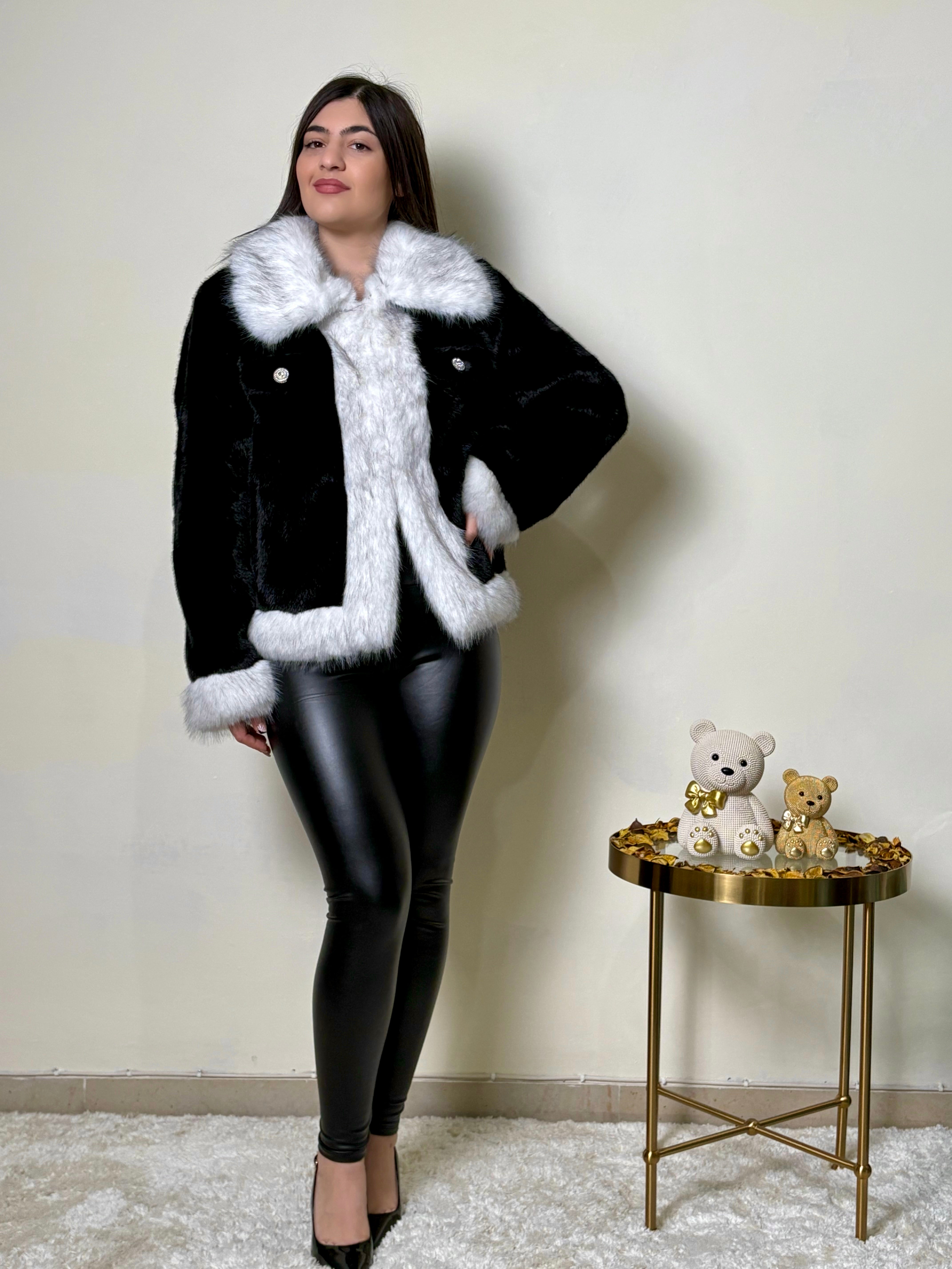 Eco pelliccia “ Bicolore”