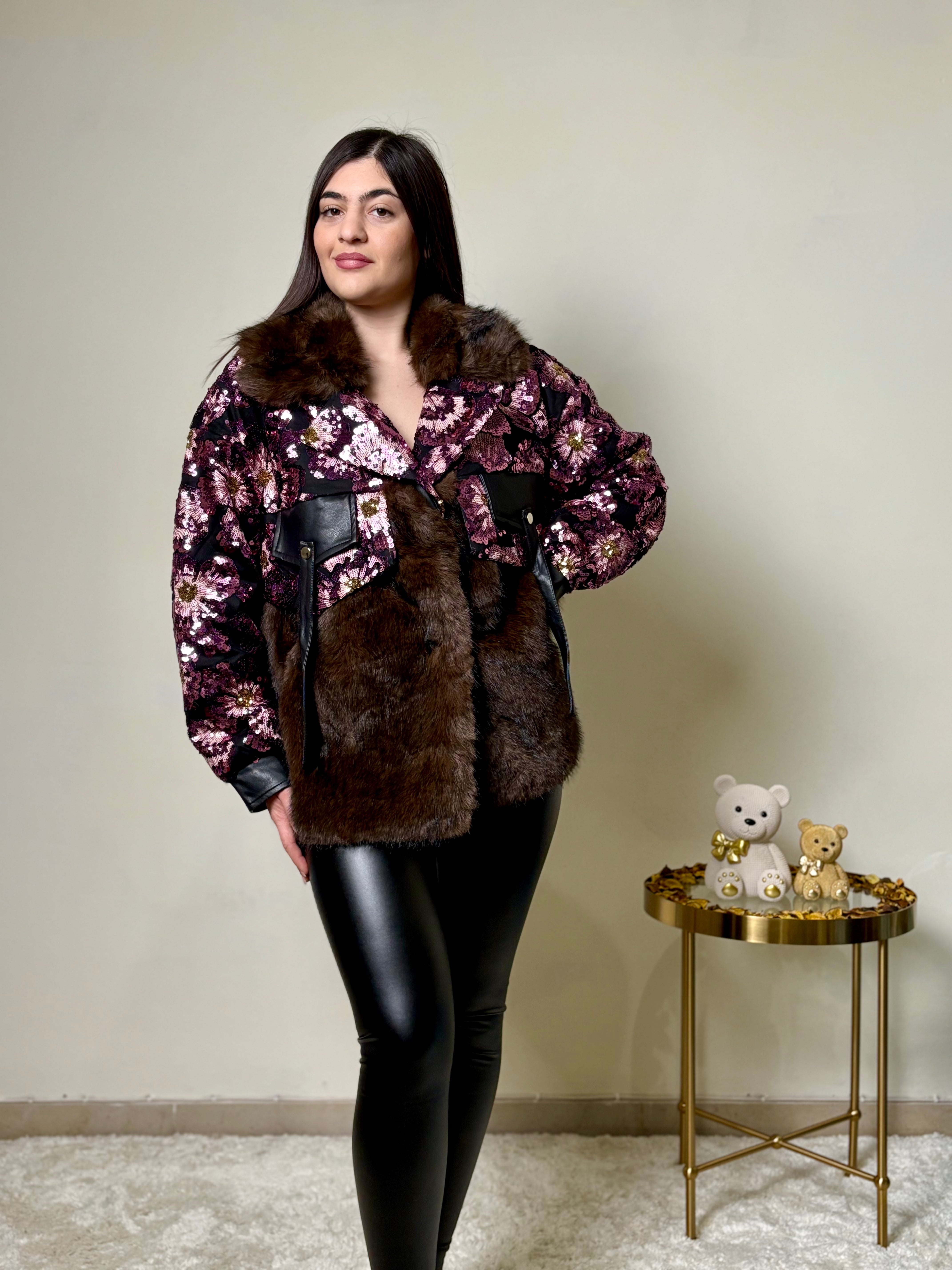 Eco pelliccia “Fiore Rosa”